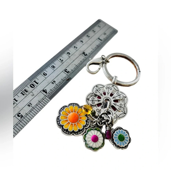 Brighton Key Fob, Purse Decoration l. Bright and colorful flowers. - Picture 2 of 4